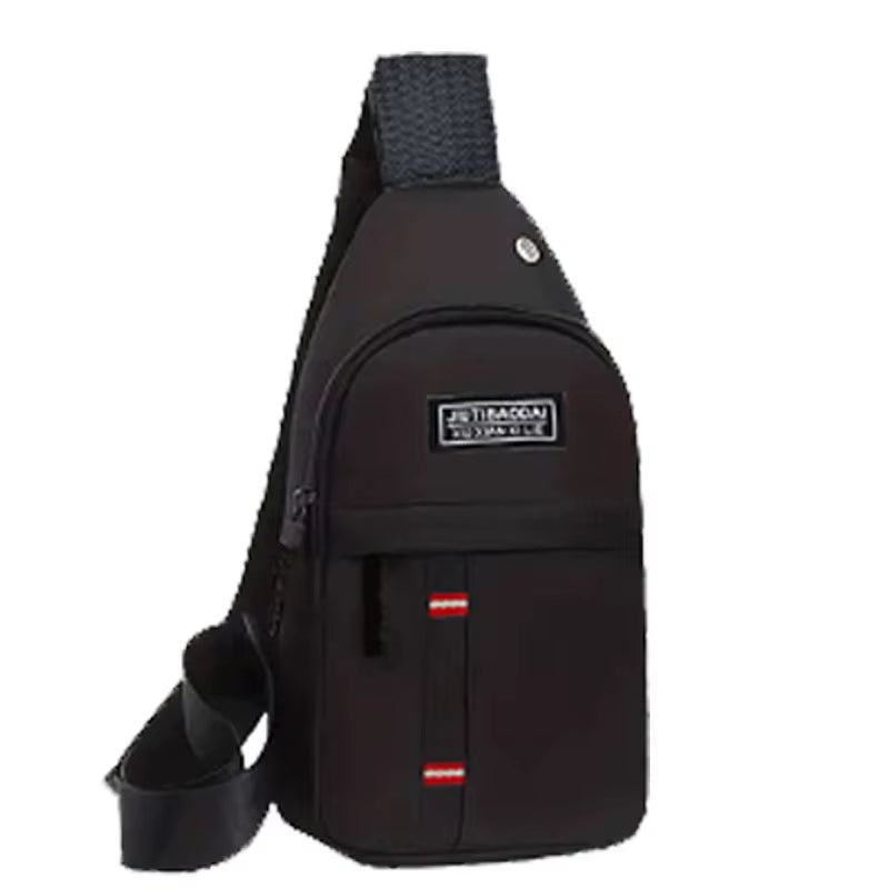 Chest Bag Men'S One Shoulder Crossbody Bag Large Capacity Outdoor Sports and Leisure Fashion Small Shoulder Bag Large Capacit