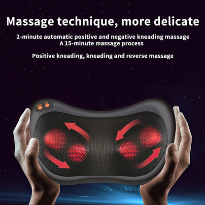 Neck Massager, Shiatsu Massager Pillow with Heat, Electric Back Massager for Shoulder, Back, Leg, Deep Tissue Kneading Massage to Relax Muscles, Massage Pillow Gift for Women/Men