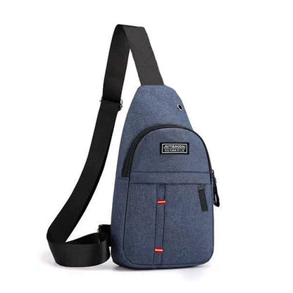 Chest Bag Men'S One Shoulder Crossbody Bag Large Capacity Outdoor Sports and Leisure Fashion Small Shoulder Bag Large Capacit